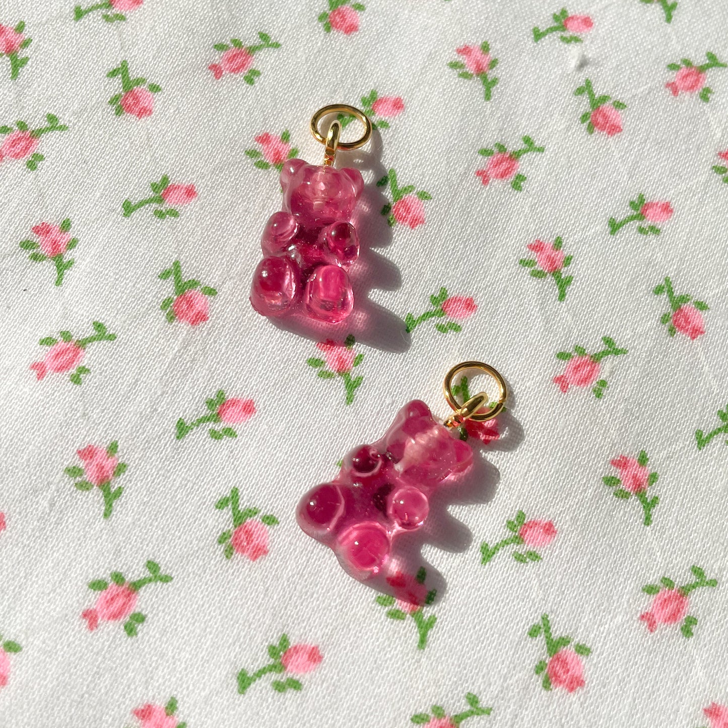 Raspberry Gummy Bear Charms