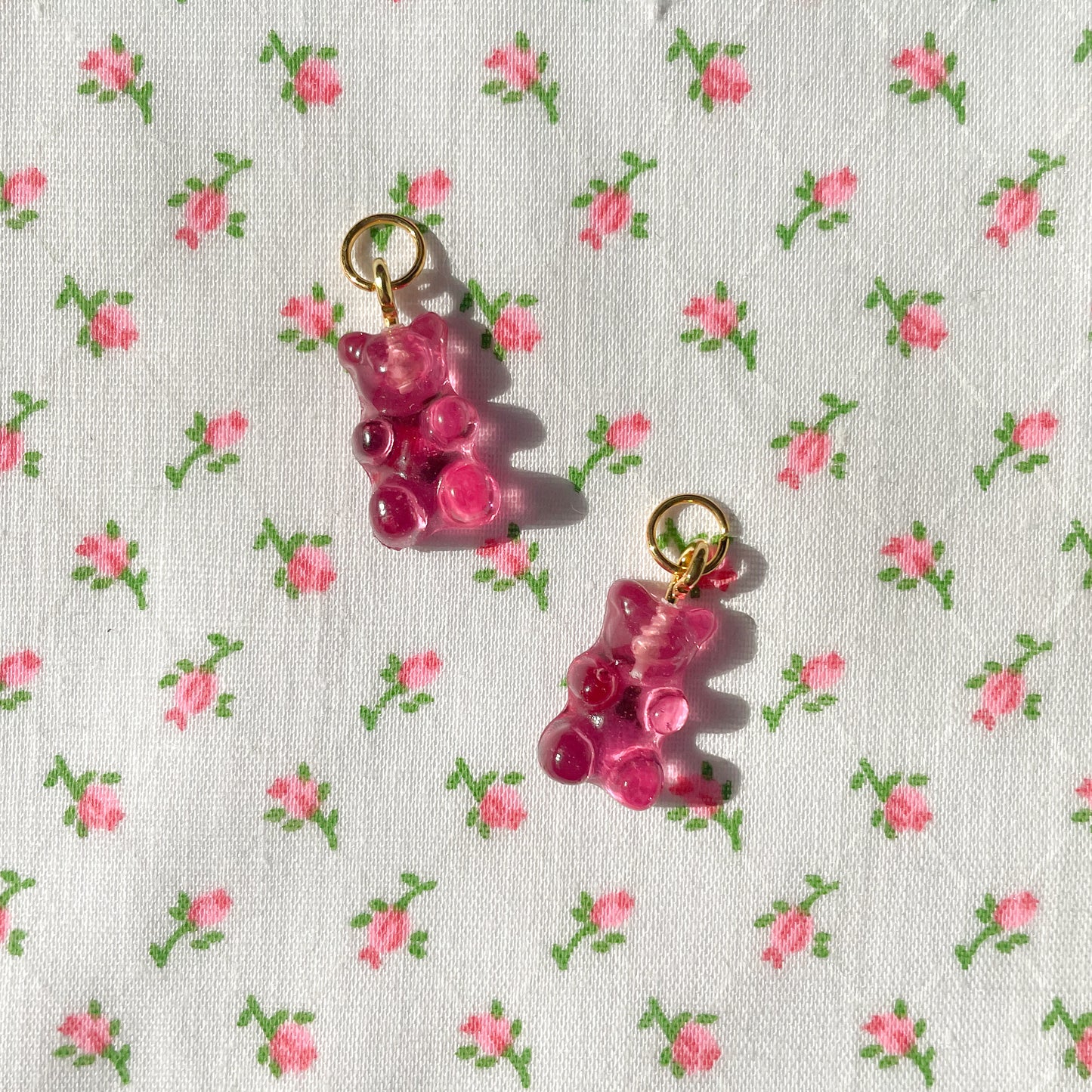 Raspberry Gummy Bear Charms