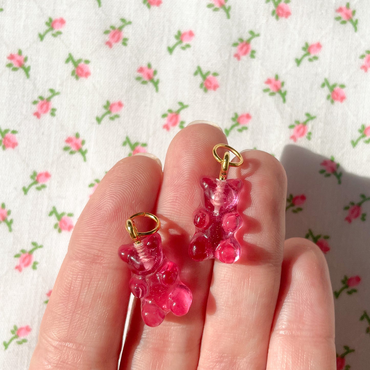 Raspberry Gummy Bear Charms