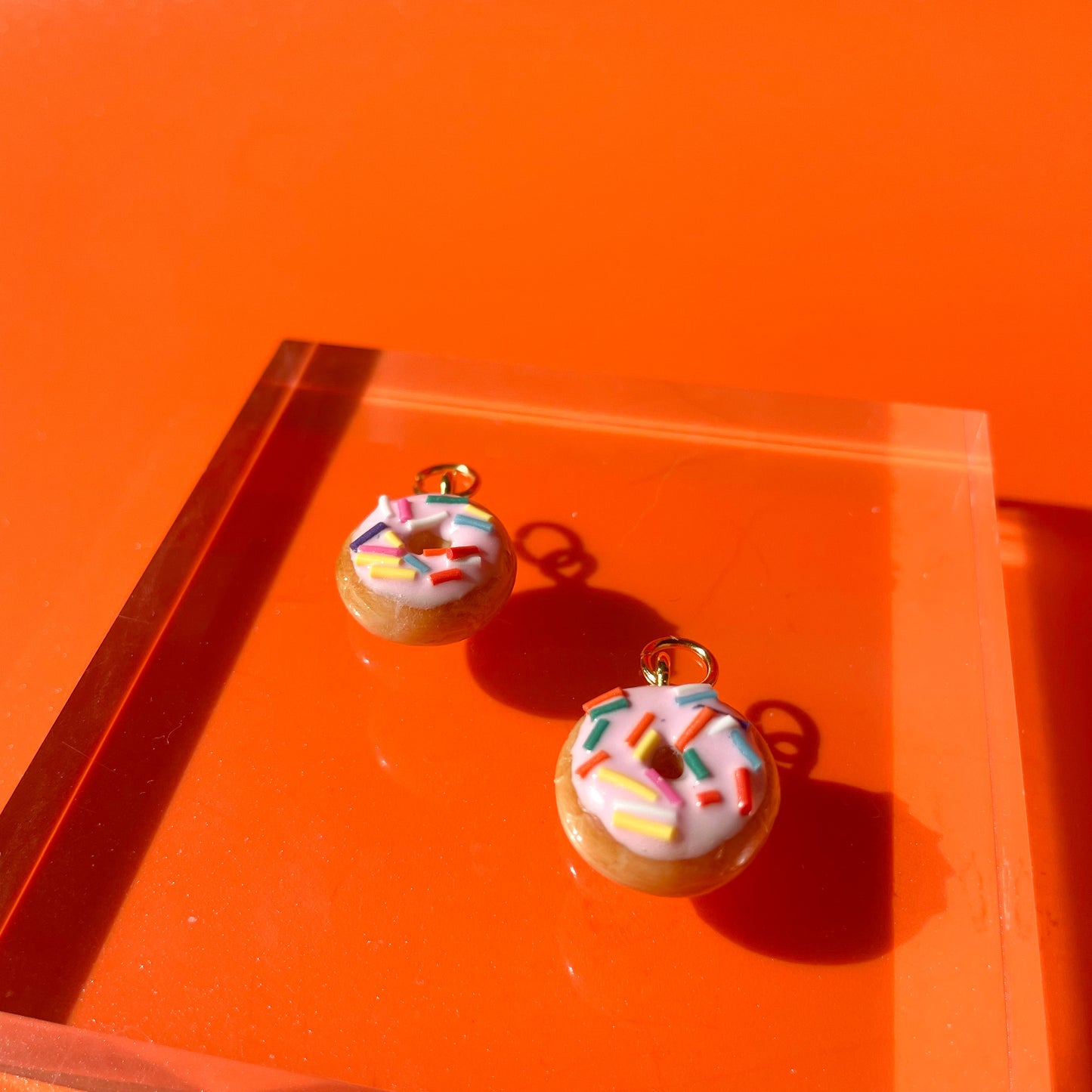 Strawberry Frosted Donut Charms