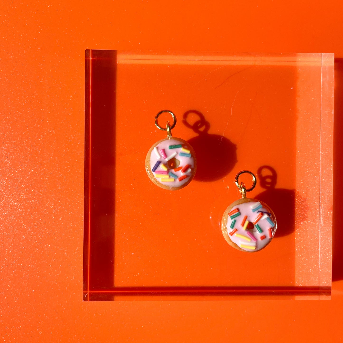 Strawberry Frosted Donut Charms