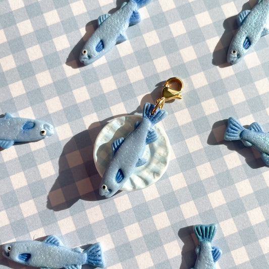 Blue Fancy Fish Bag Charm