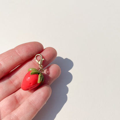 Strawberry Bag Charm