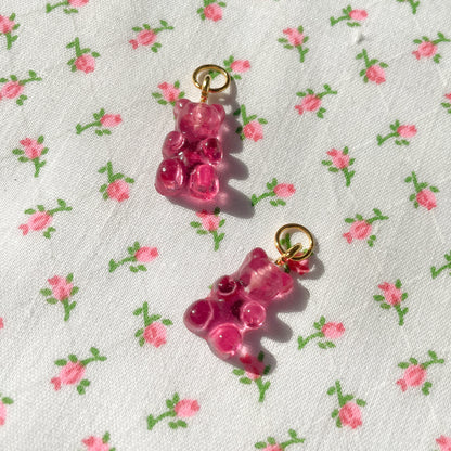 Raspberry Gummy Bear Charms