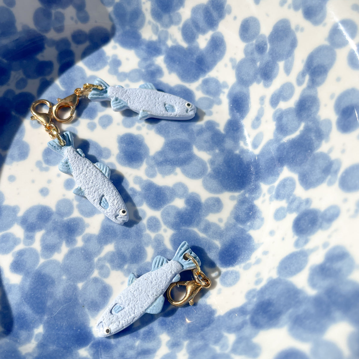 Blue Fancy Fish Bag Charm