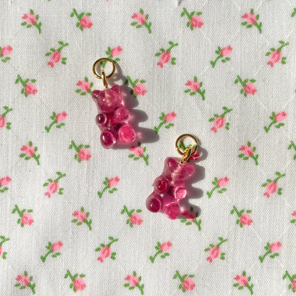 Raspberry Gummy Bear Charms