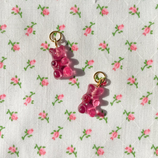 Raspberry Gummy Bear Charms