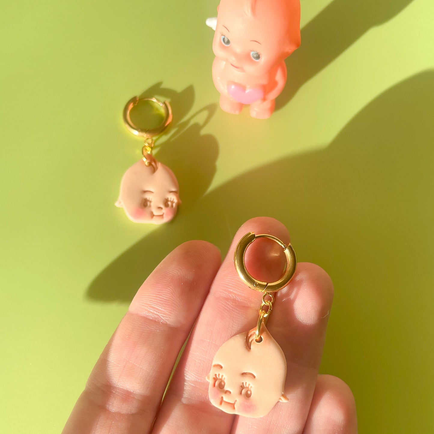 Kewpie Huggie Earrings