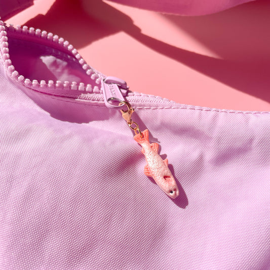 Pink Fancy Fish Bag Charm