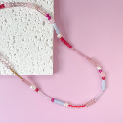 Pink Shimmer Necklace