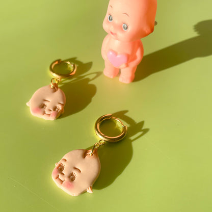 Kewpie Huggie Earrings