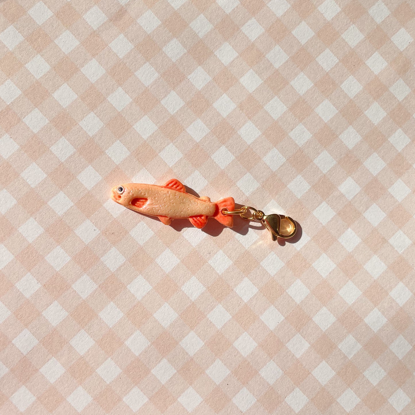 Orange Fancy Fish Bag Charm