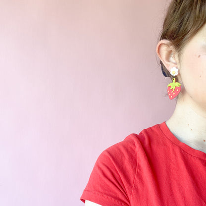 Strawberry Statement Earrings