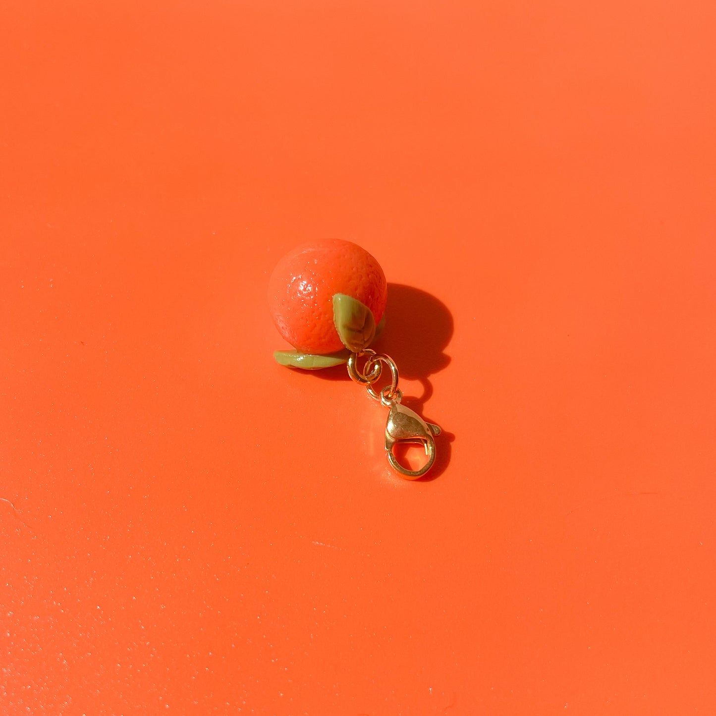 Tangerine Bag Charm