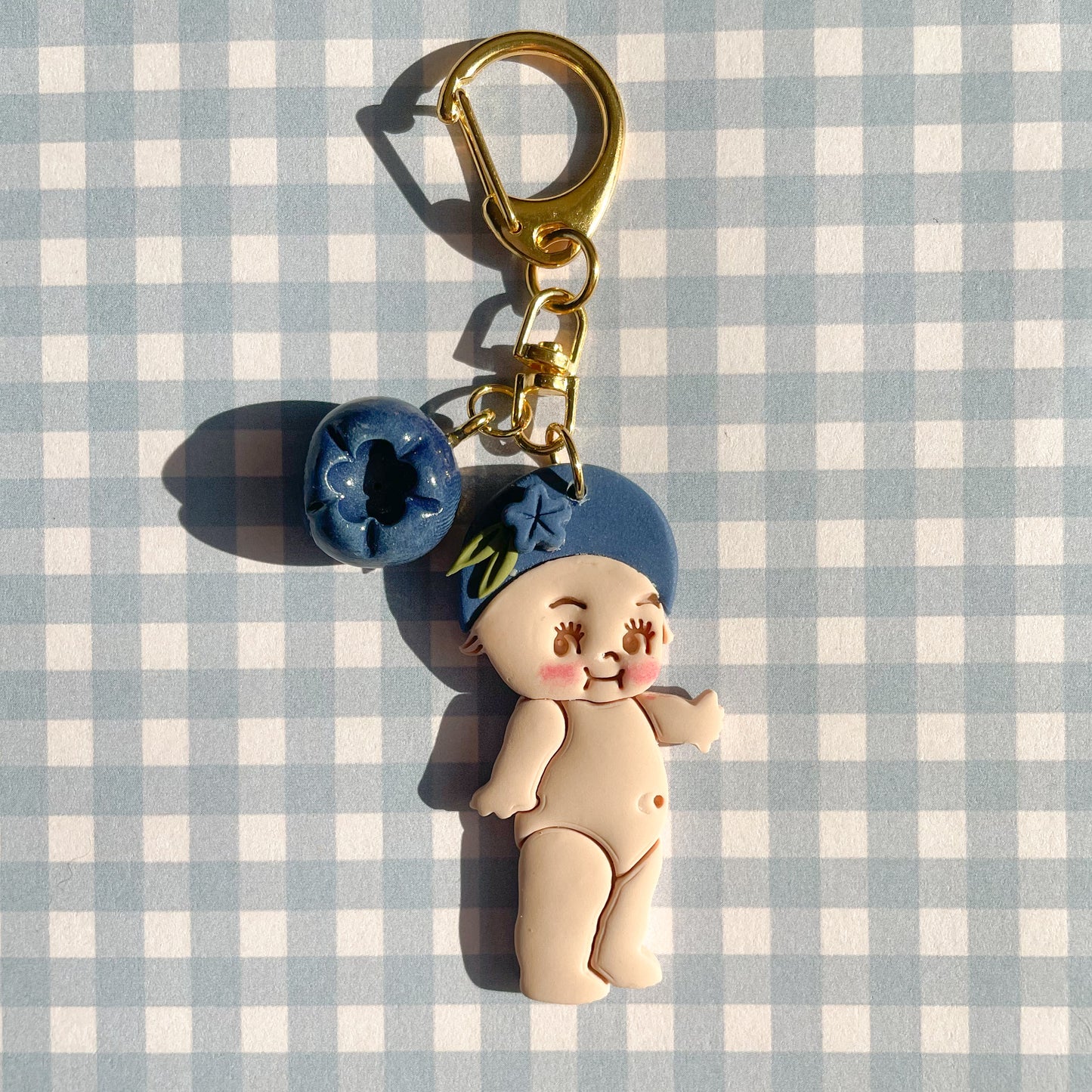 Blueberry Kewpie Keychain
