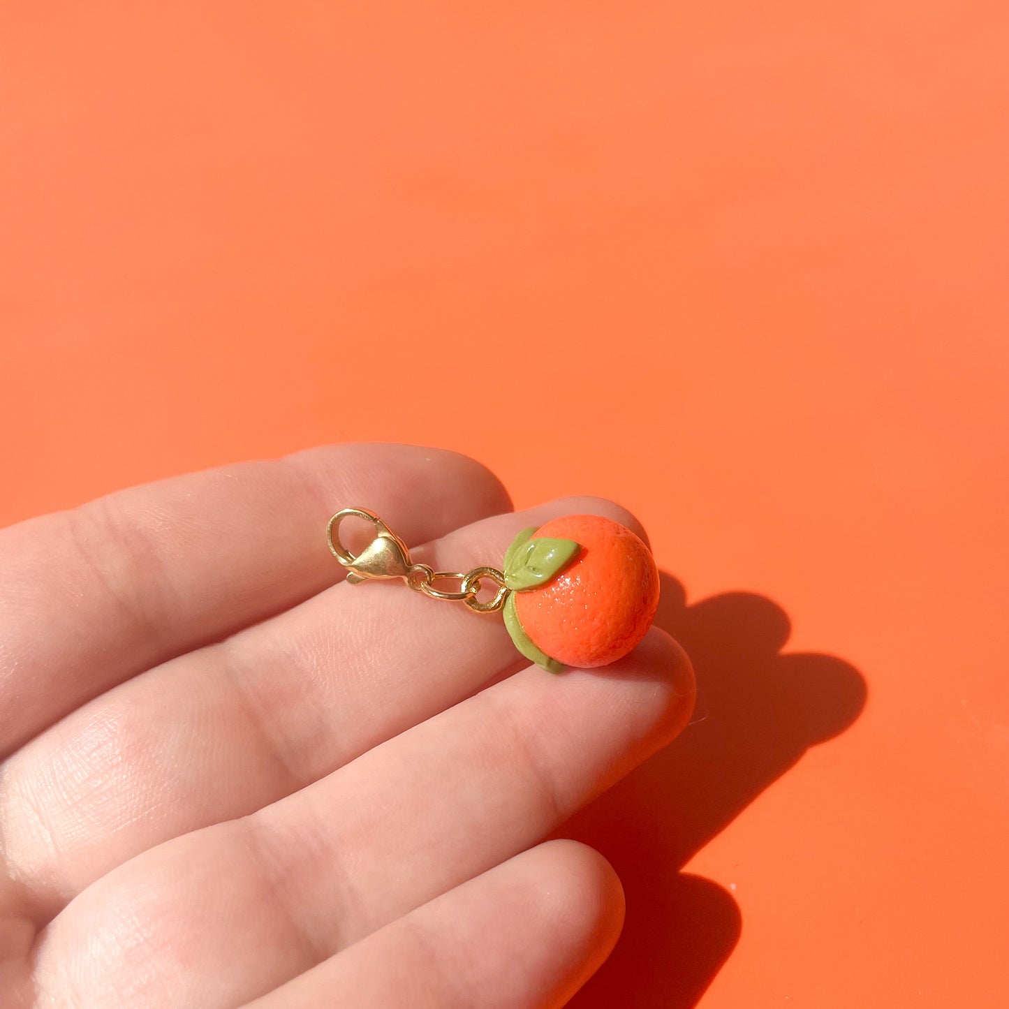 Tangerine Bag Charm